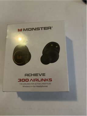 Monster Achieve 300 Airlinks Wireless In-Ear Headphones USB-C Charging Port